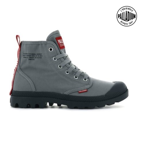 Bottes Palladium Pampa Hi Dare Femme Grise | FR XFI053O